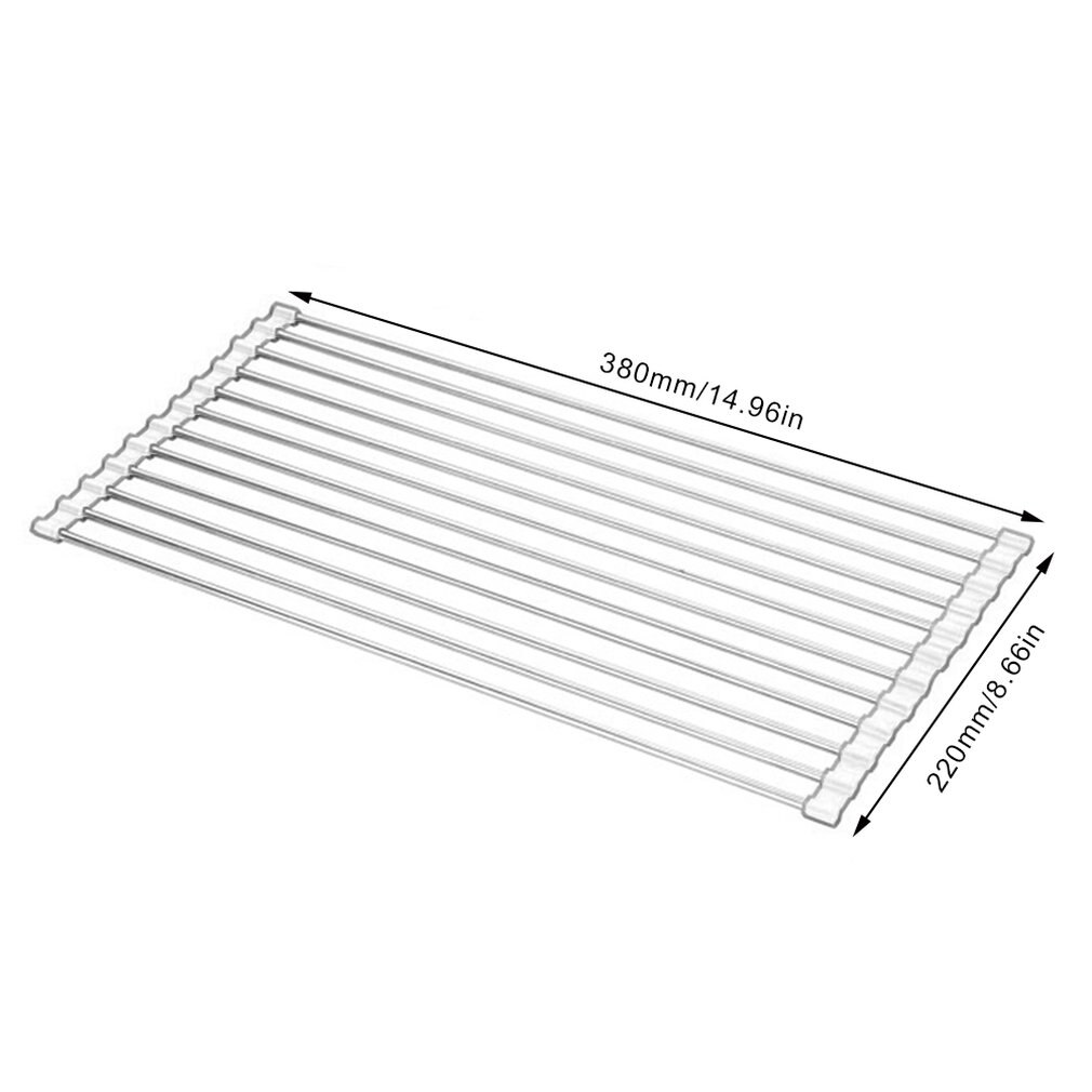 PVC Stainless Steel Vegetable Fruit Drainage Frame Kitchen Sink Shelf Large Multifunctional Kitchen Tools