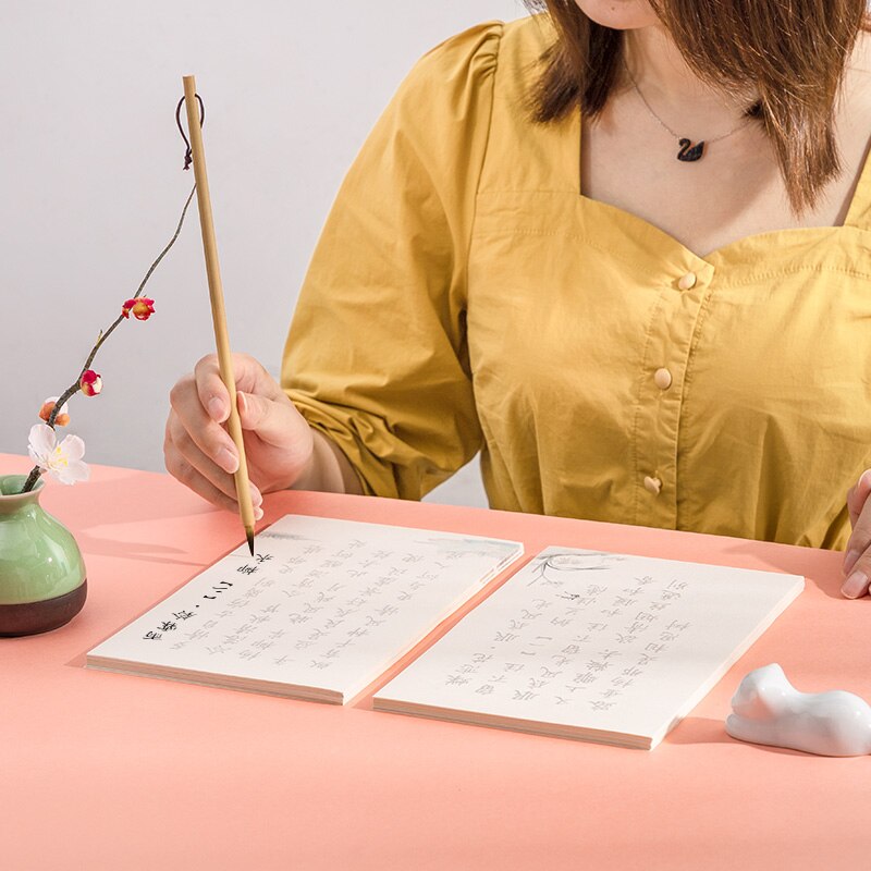 Pequeño pincel de escritura Regular chino, libretas de escritura de 240/120 hojas, libretas de caligrafía de pluma suave china de colores