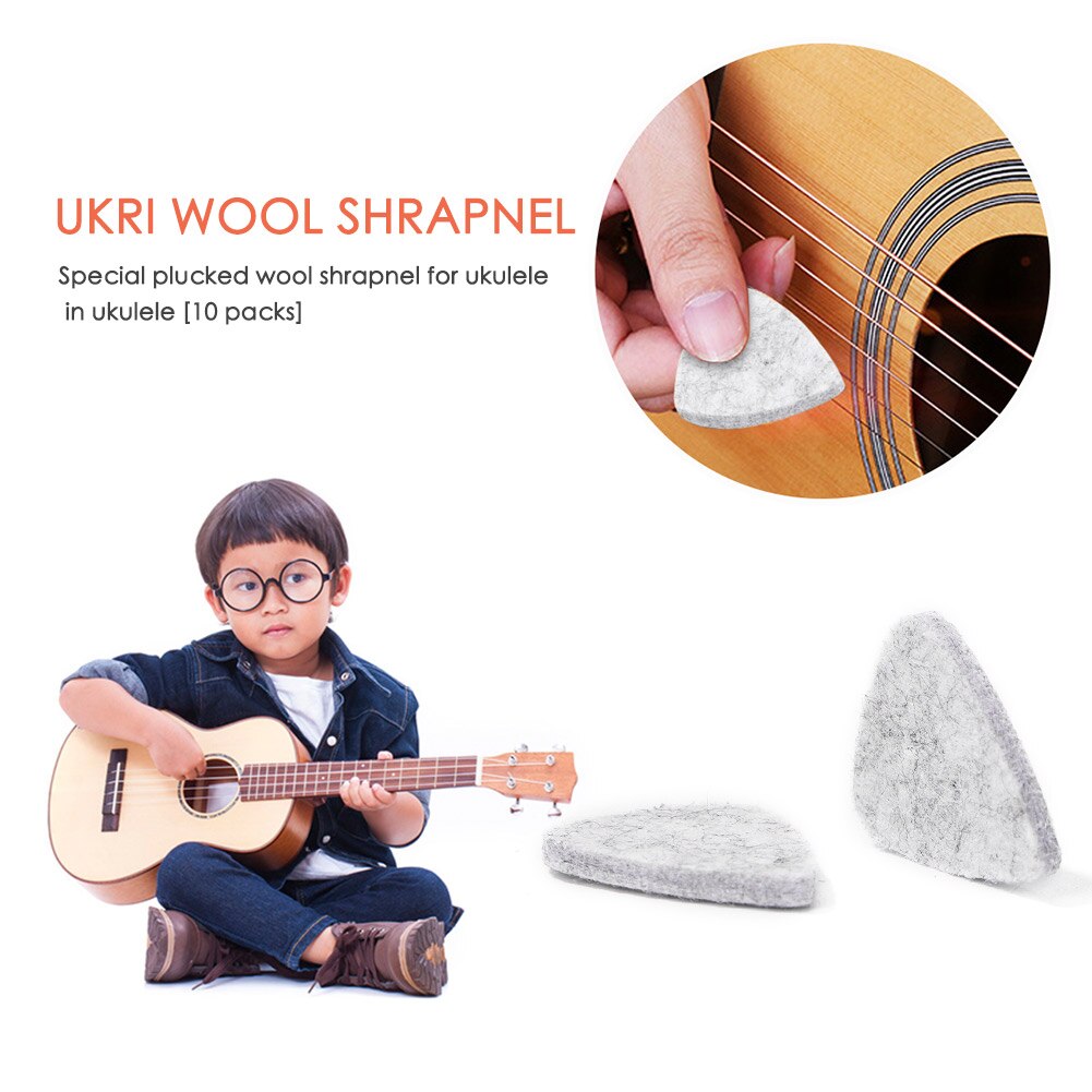 Plectre de guitare électrique en feutre doux, 10 pièces, médiator utile, mandoline plectre, pièces de musique