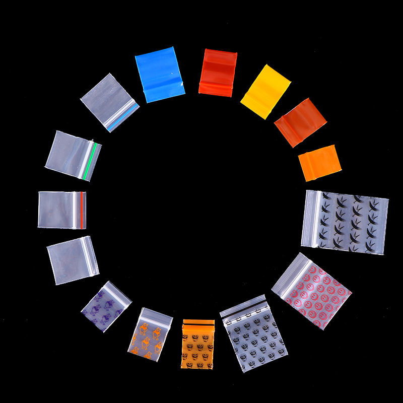 Mini Ziplock Zakken Plastic Rits zak Pil Verpakking Tassen Tiny Zip Lock Bag Kleine Self-Seal zak