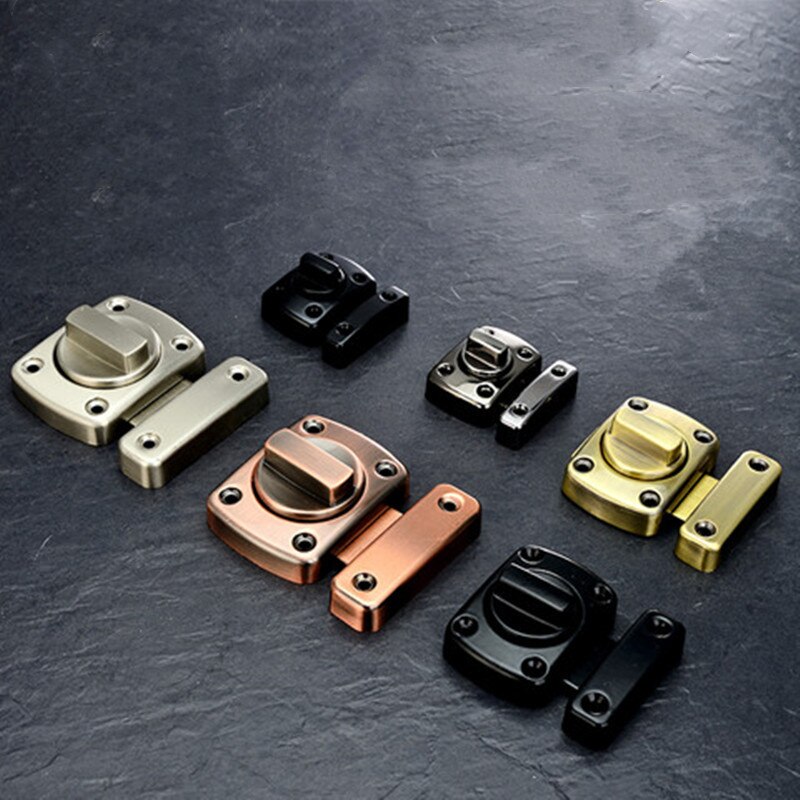 Universal Door Latch Gate Latch Security Sliding Door Lock Door Bolt Zinc Alloy with Screws Latch