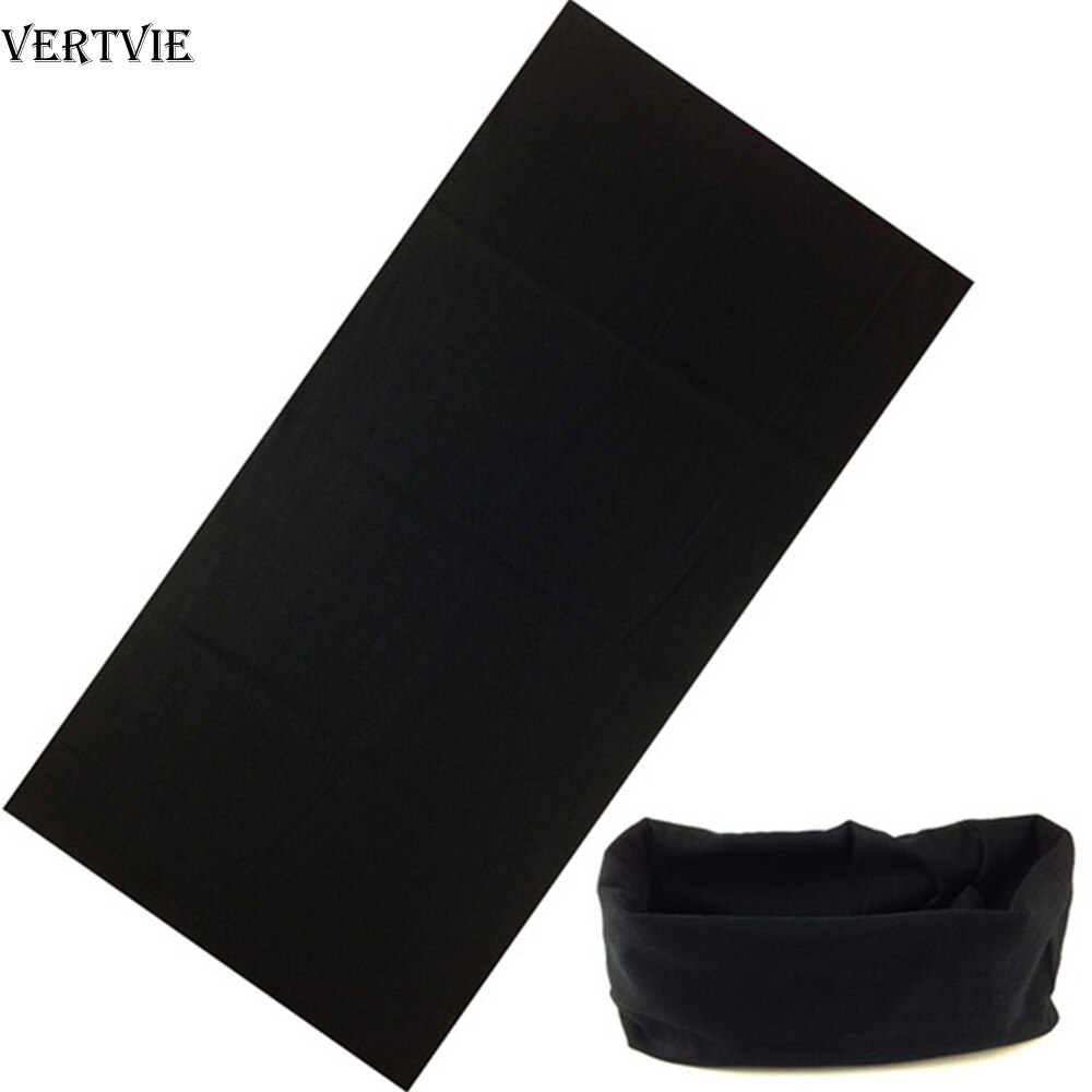 Vertvie dames heren buitensport bandana sjaal hoofddeksel effen kleur gezichtsmasker paardrijden fietsen hoofddoek buis polsband