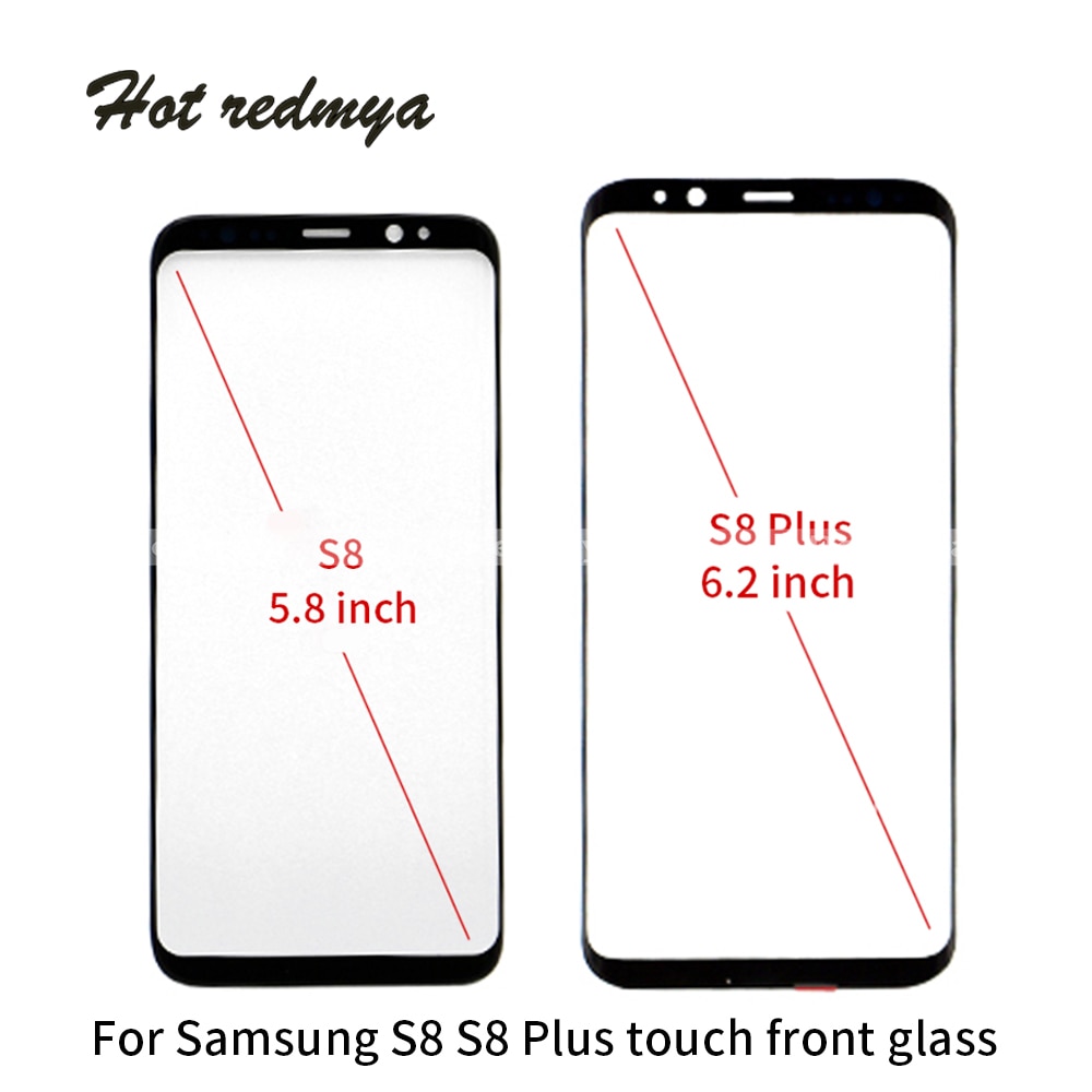 Ecran s8 touch screen voor glas Voor Samsung Galaxy S8 G950 5.8 "S8 Plus G955 6.2" lcd-scherm front Outer Glas Lens + gereedschap