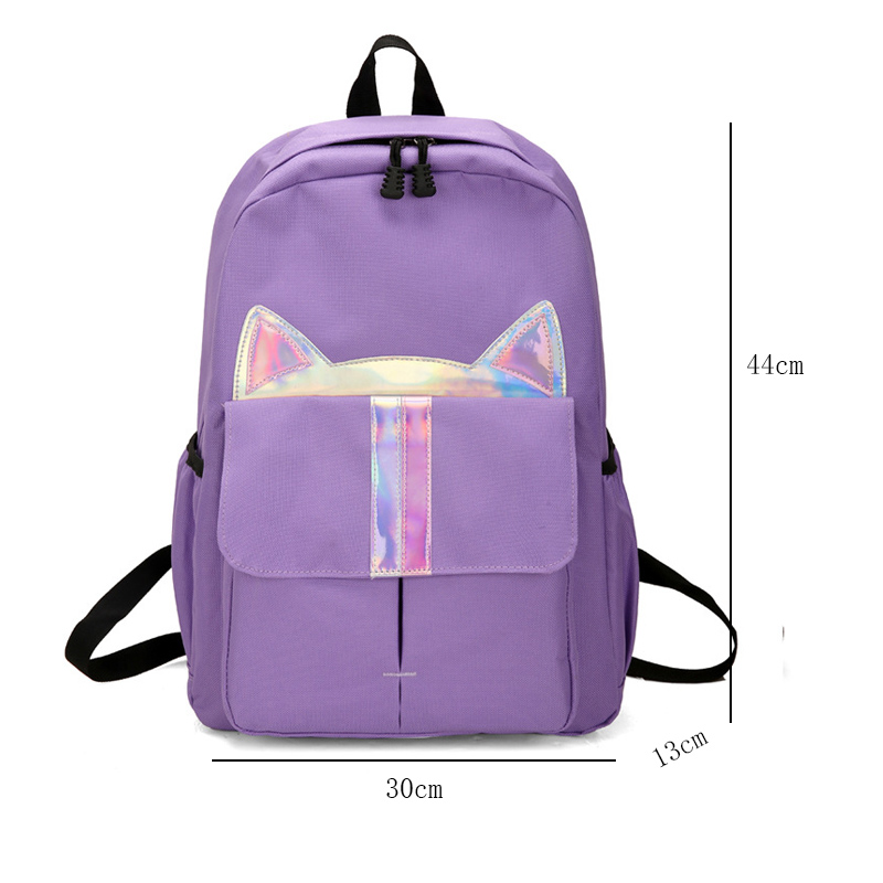 Sacs d'école d'adolescent pour des filles avec des chats sac à dos sac d'école femmes sacs d'école étudiant adolescent coloré dessin animé cartable grand
