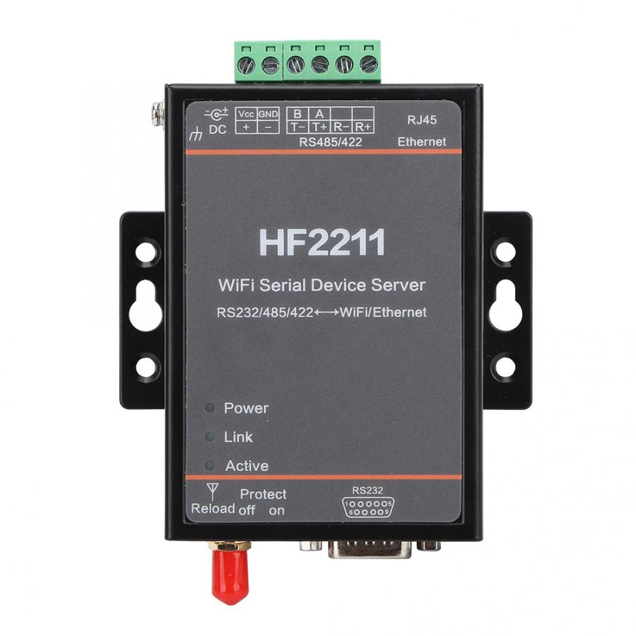 Servidor Serial RS232/485/422 A WIFI y Amp, herramienta multímetro Digital con comunicación de red Ethernet DTU, 5-36VDC,
