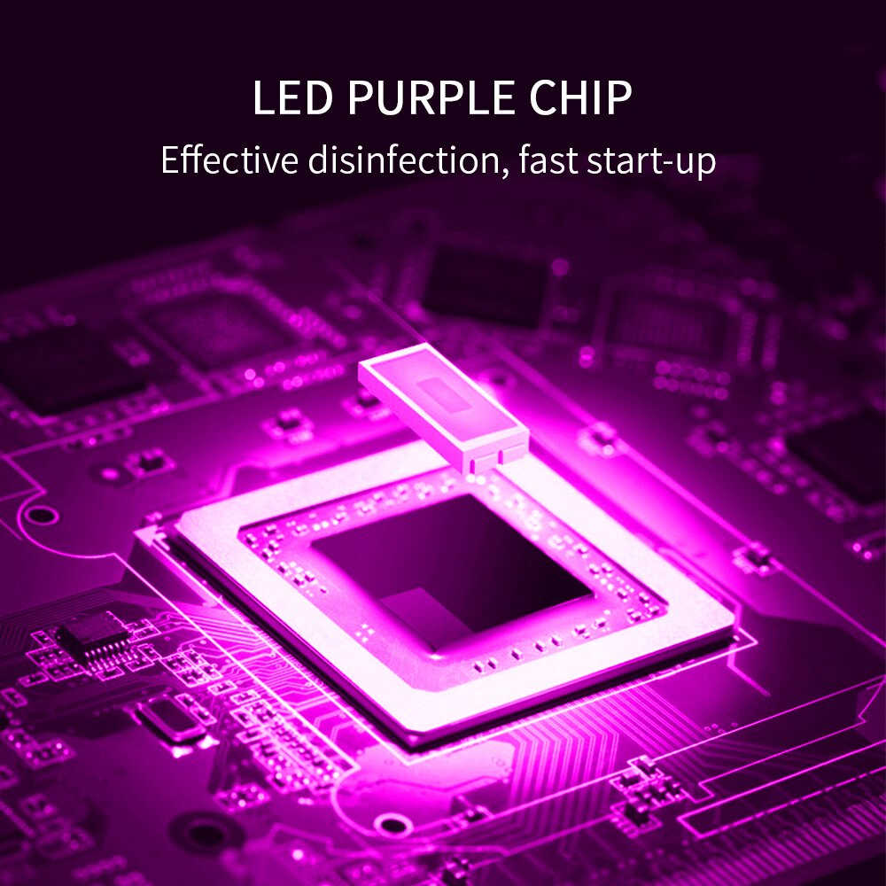 Hangende uv-desinfectielamp, opvouwbaar/uitrekbaar, uv-sterilisator voor campers, caravans, campers, boten en thuis.