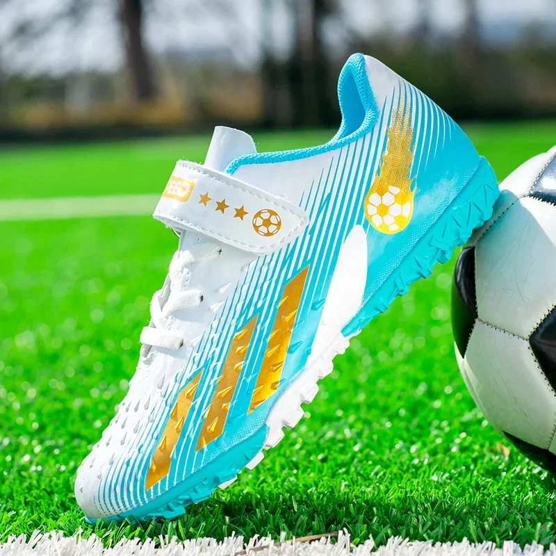 Børnefodboldstøvler society cleats fodboldstøvler drenge indendørs fodboldstøvler børn skridsikre hurtige træningssko kampstøvler