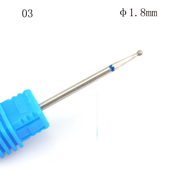 1Pcs Diamond Nail Drill Rotate Burr Bits Nail File Milling Cutter For Electric Manicure Machine Polish Remove Nail Art Tools: 3