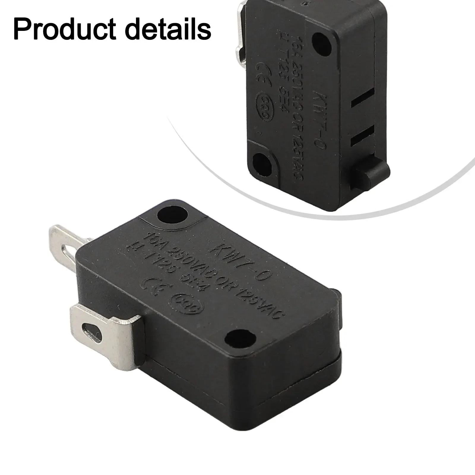 1Pcs KW7-0 16A Small Switch Air Fryer Microwave Oven Switch Switch Microwave Oven Normally Open Close Switch Kitchen Tools
