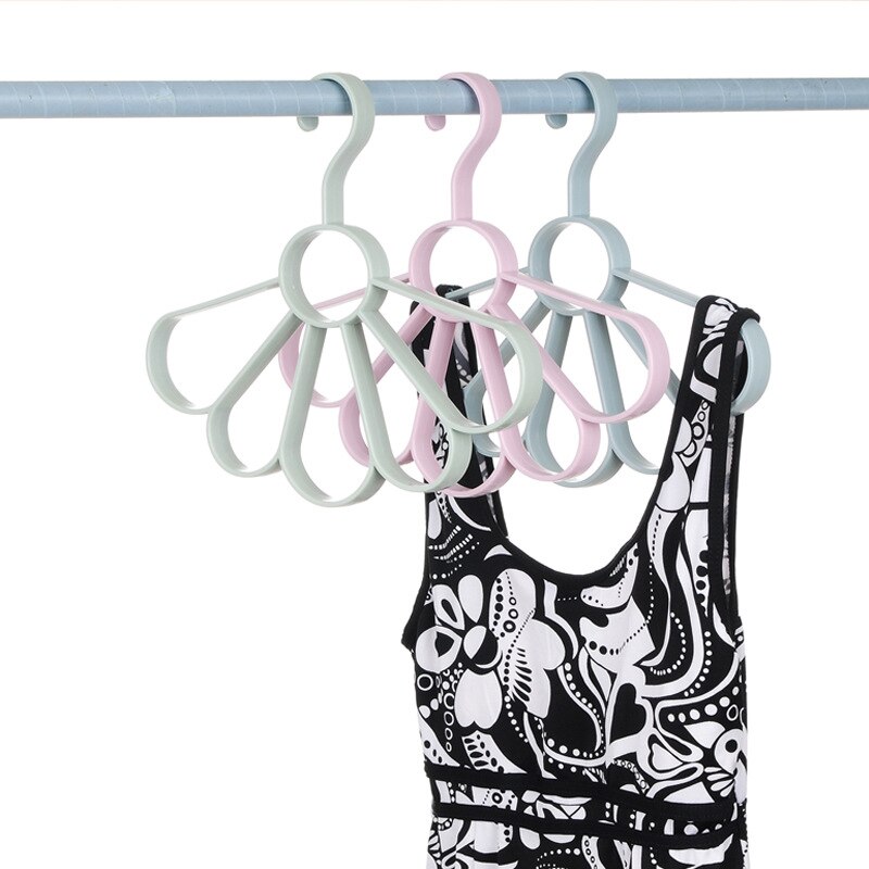 Storage Rack Petal Form Belt Practical Plastic Necktie Rack Convenient Clothing Scarf Rack Towel Hanger Bedroom Multi-Function