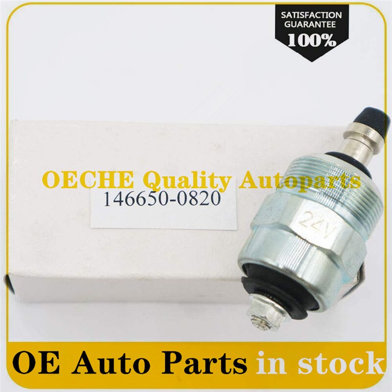 1X Diesel Shut off Solenoid Valve 24V OE# 0330001016 0330001047 3337213003 096030-0080 096030-0170 146650-0820 146650-1320
