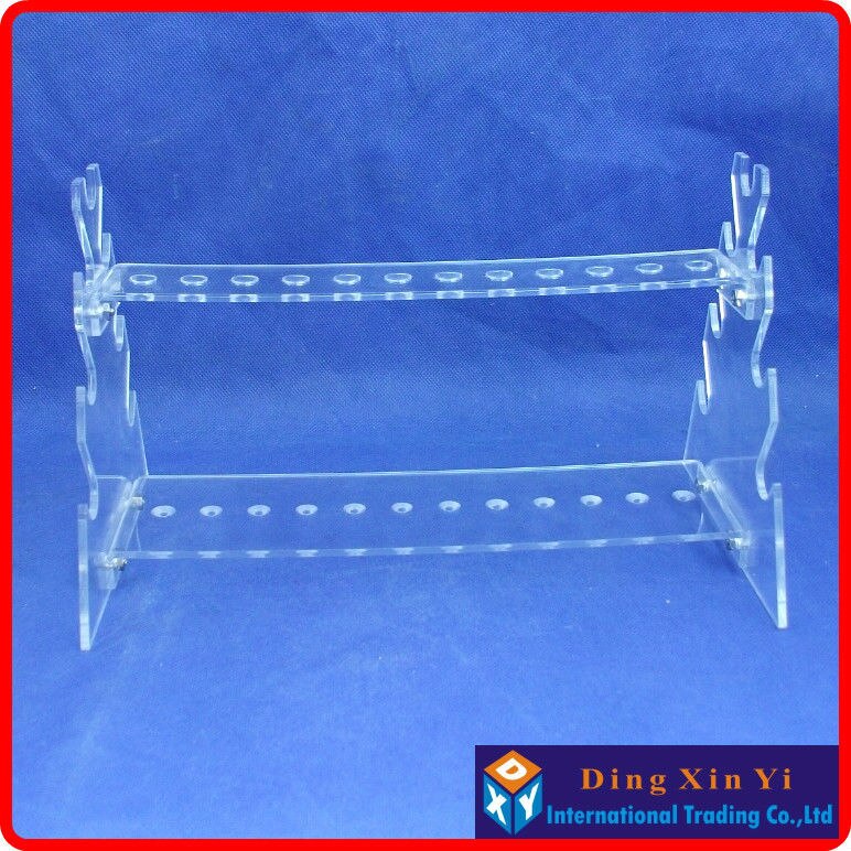 Soporte trapezoidal de doble cara para pipeta de vidrio orgánico, estante de pipeta graduado, estante trapezoidal de doble cara