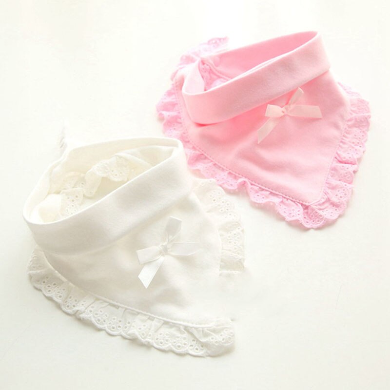 Baby Bibs - Cotton & Polyester - Waterproof Saliva Towel - Snap Button - For Baby Girls