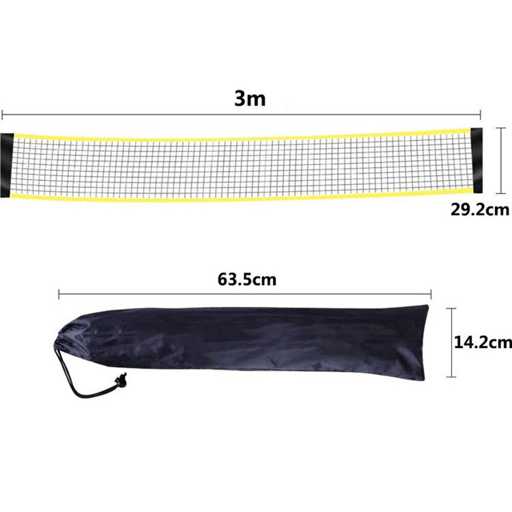 Portable 300cm Outdoor Indoor Standard Badminton Training Game Net with Stand