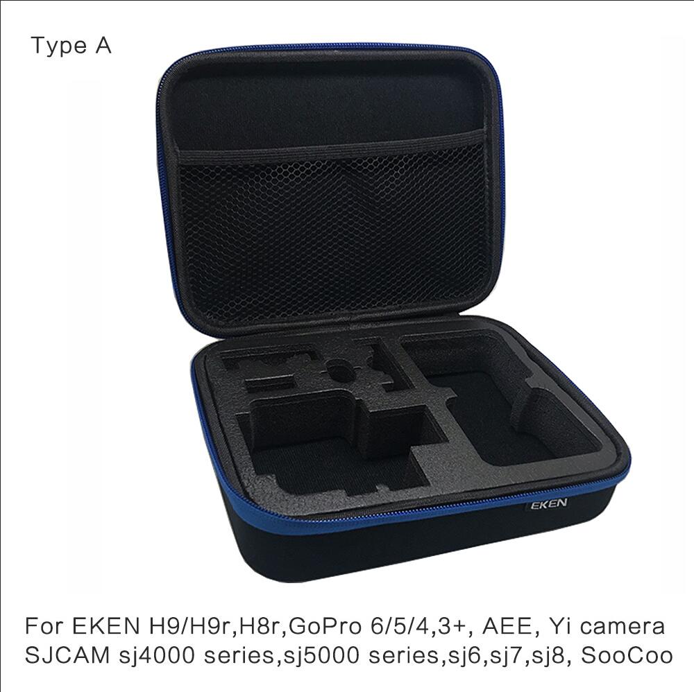 EKEN h9 h9r Draagtas Case Medium Size Anti-shock Opbergtas voor Go pro Hero 6 5 4 EKEN H9R H6S H5s SJCAM SJ4000 Camera Tas: H9 h9r bag
