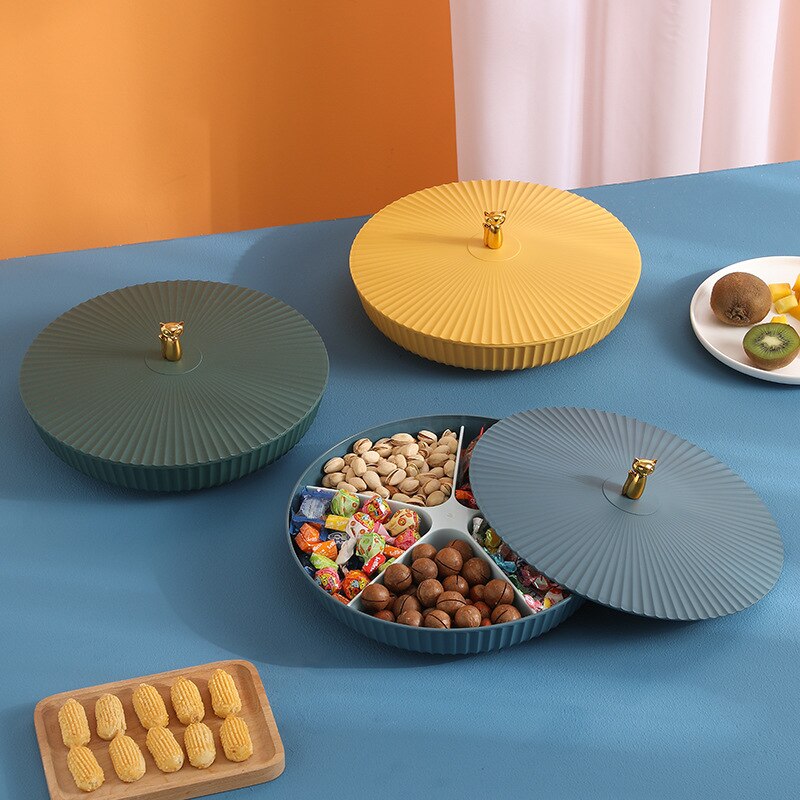 Light Luxury Sweets Dried Fruit Plate Dessert Divi... – Grandado