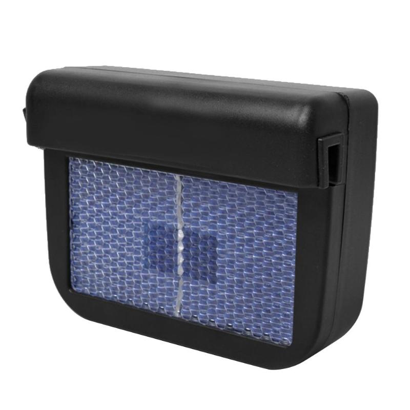 Universal Solar Powered Car Window Air Vent Cooling Fan Ventilation Cooler Radiator Black 3V 100mA Heating & Fans
