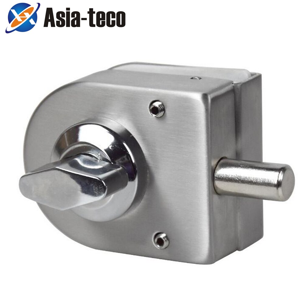 Stainless Steel Glass Door Lock Latch Rotary Knob Open/Close Stainless Steel Glass Latch Home Hotel 10~12mm