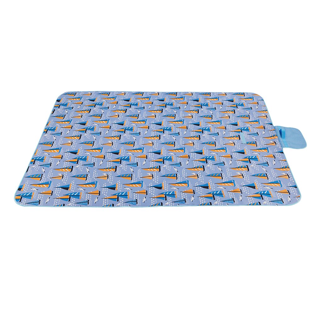 Picnic Blanket Waterproof Extra Large Picnic Mat Outdoor Blanket with Waterproof Backing for Family Concerts Beach Park Camping: Charming Sea