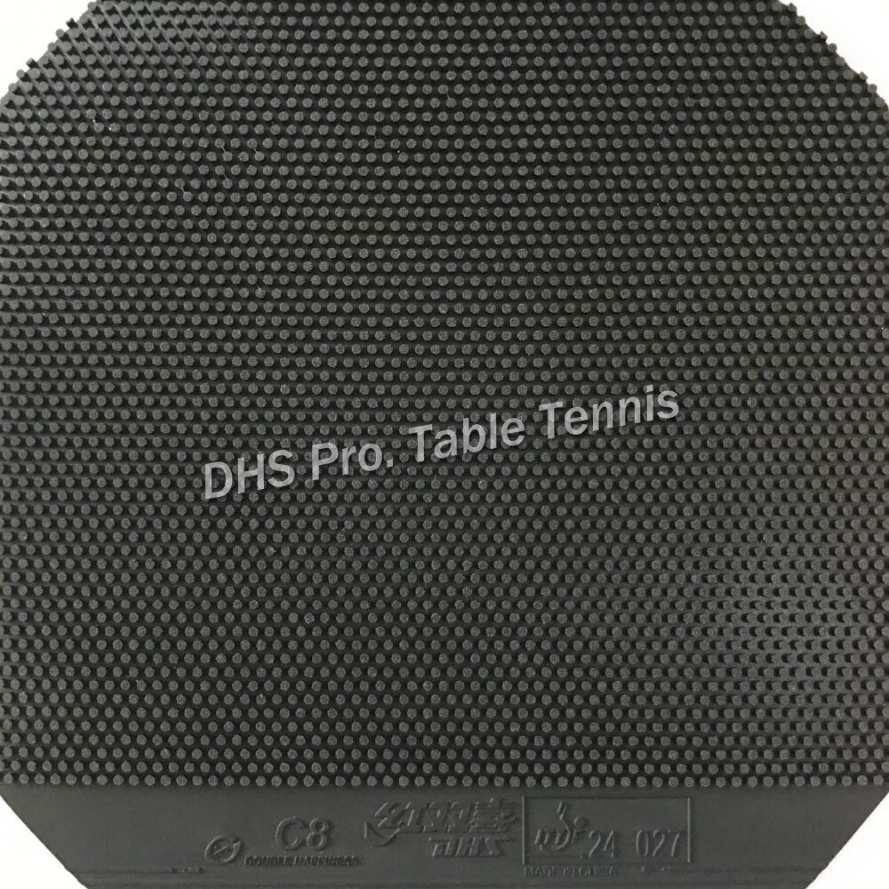 Tenis de Mesa DHS C-8 (C8, C 8) de Pips largos, goma de PingPong con esponja de 1,0mm