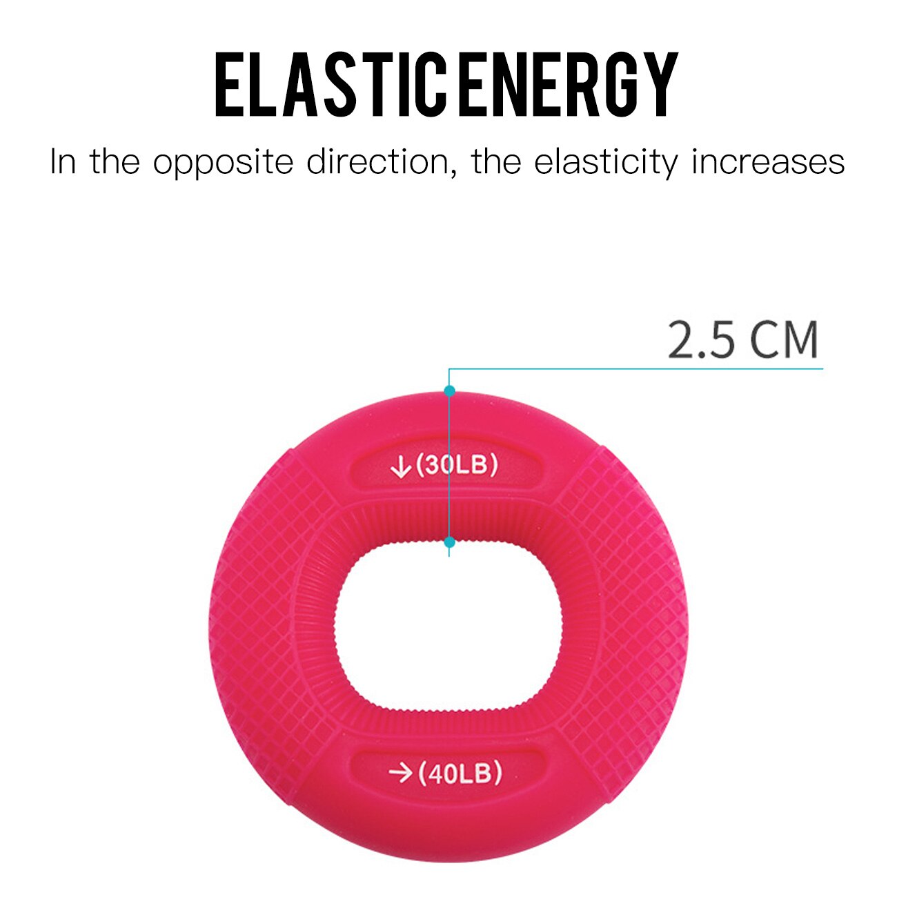 Hand Grip Finger Pow Trainer Solid Silicone Rubber Ring Hand Expander Exerciser Fingers Gripper Powerball Hand Exerciser Grip