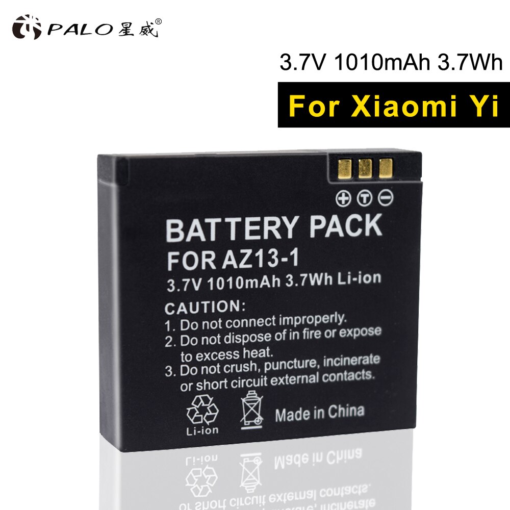 Palo AZ13-1 Digitale Camera Batterij Xiao Yi Batterijen 1 Pcs 1010 Mah Xiaoyi Batterij Voor Xiaomi Yi Action Camera Xiaoyi Accessoires