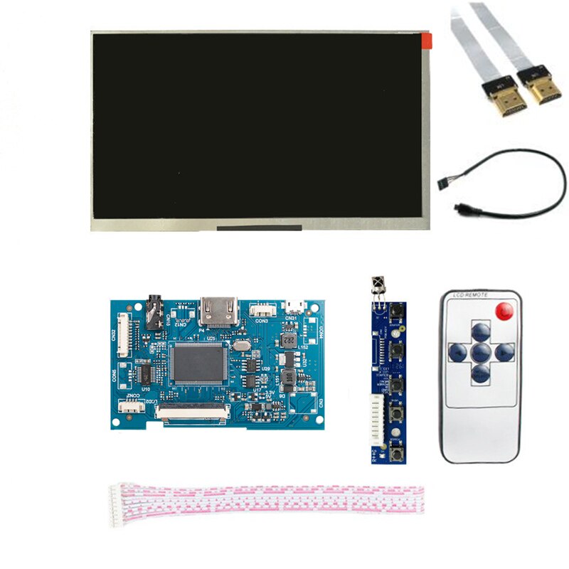 1024*600 7 inch Screen Temperature CPU GPU SSD Monitoring Secondary Display Monitor For AIDA64 Computer Raspberry Pi: In case kit