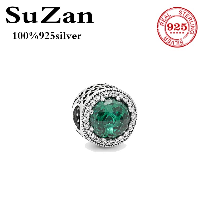 Suzan Reale Dell'argento Sterlina 925 del Branello di Fascino del Reflexions Eleganza Clip Con Perline di Cristallo Misura Pan Braccialetti Donne Gioielli Fai Da Te: style9