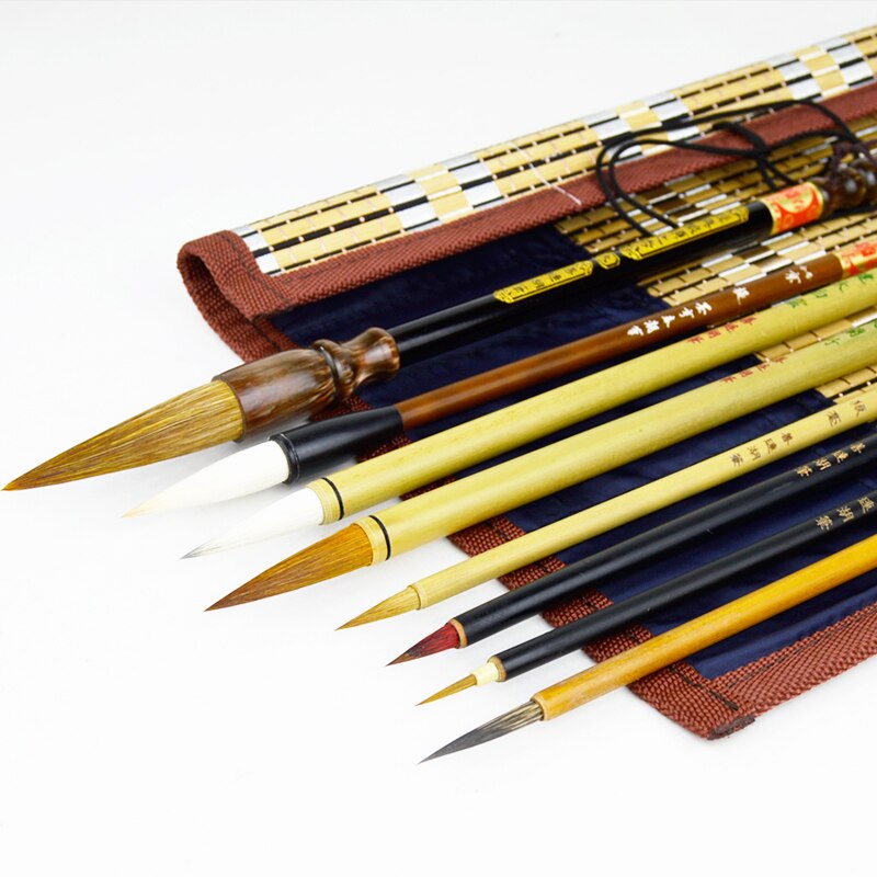 Chinese Painting Brush Set Meticulous Painting White Drawing Watercolor Painting Chinese Calligraphy Brush Pen Painting Supplies