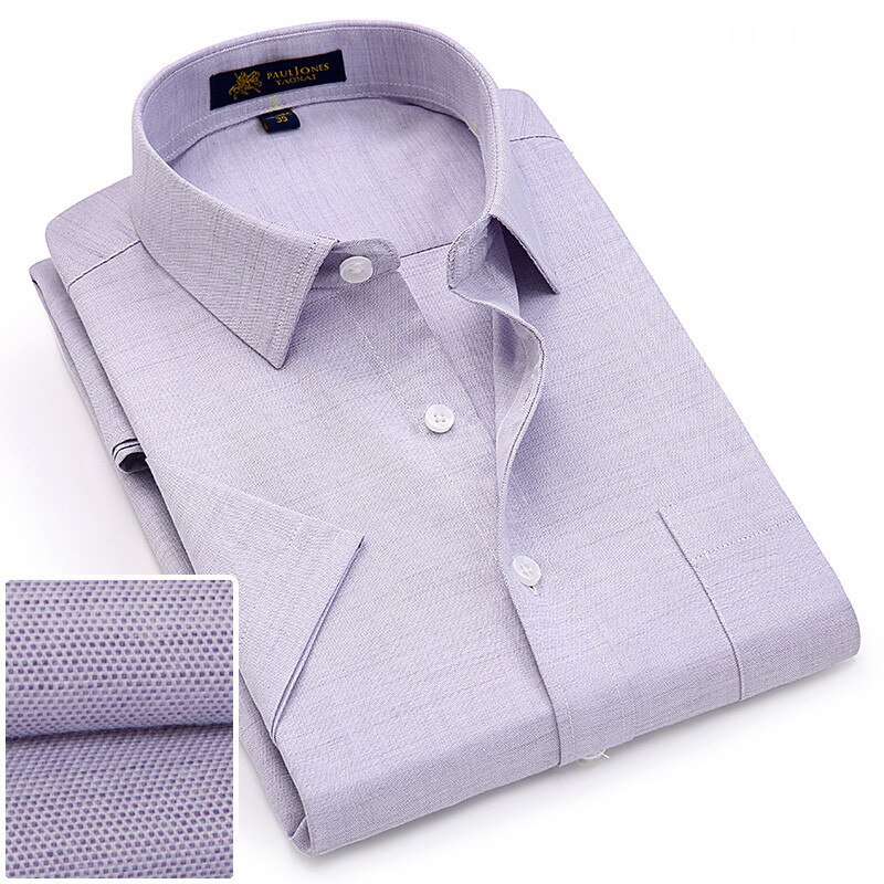 Sommer turndown kragen kurzarm Oxford stoff weichen druck Geschäft männer Clever lässig Hemden mit brust tasche S-4xl 8 farbe