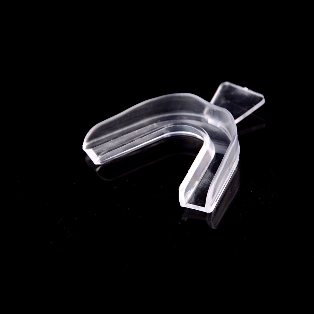 2 stk gennemsigtig termoformstøbbar mundtænder tandbakke tandblegning beskyttelsesgummi skjold til boksebasket
