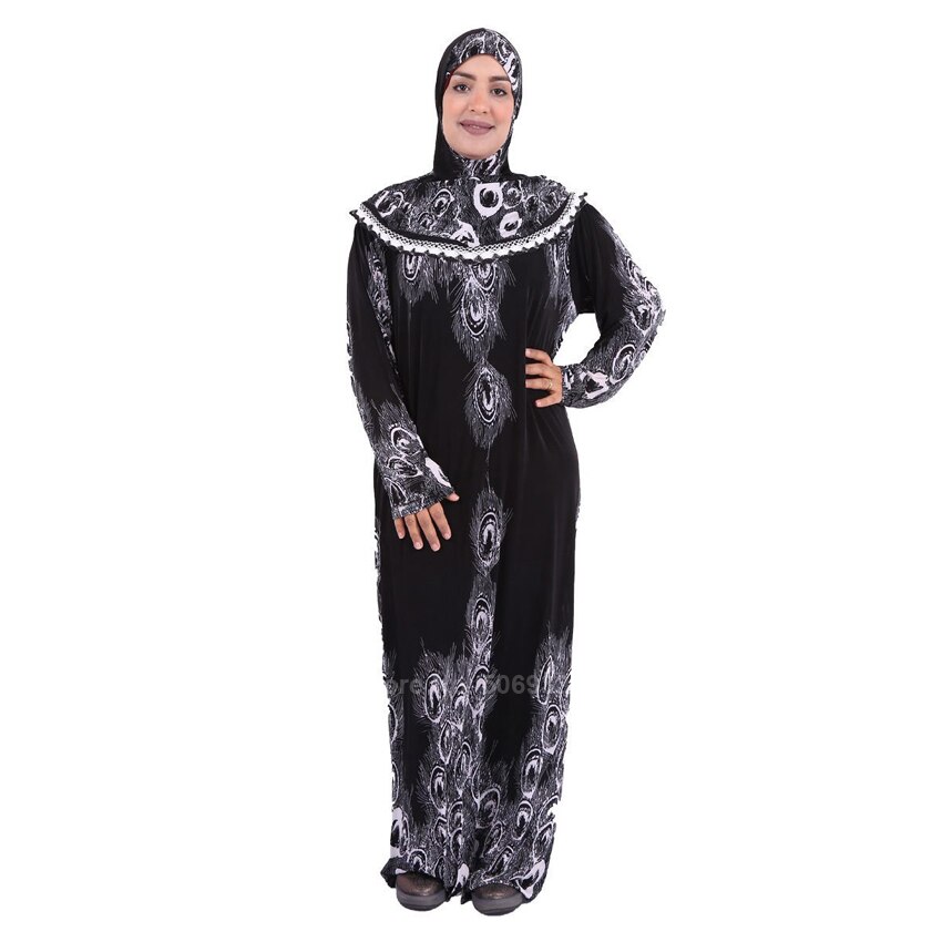 Full Cover Women Muslim Abaya Dress Traditional Hijab+dress Islamic Clothing Set Dubai Arabic Turkish Ramadan Prayer Outfits