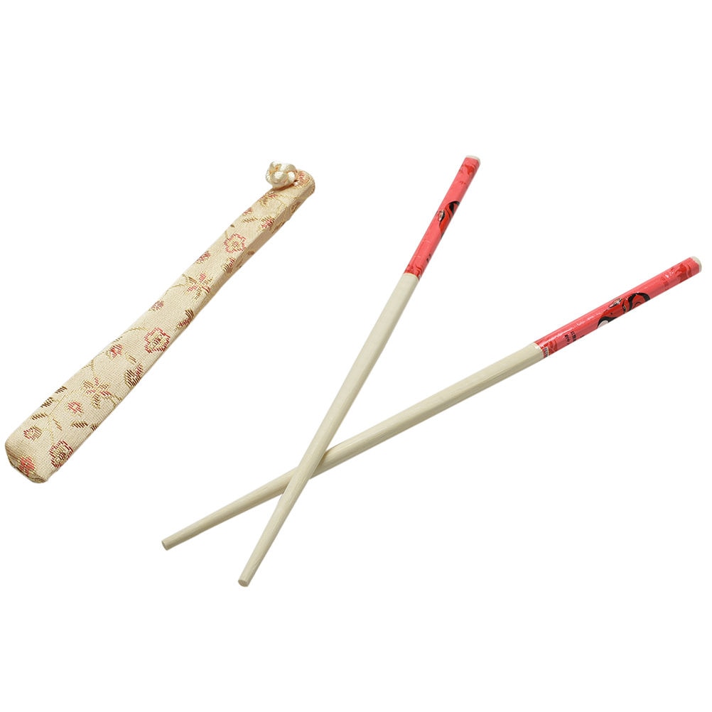 Komen 1 Paar Handgemaakte Chinese Chopstick Natuurlijke Bamboe Eetstokjes Goede