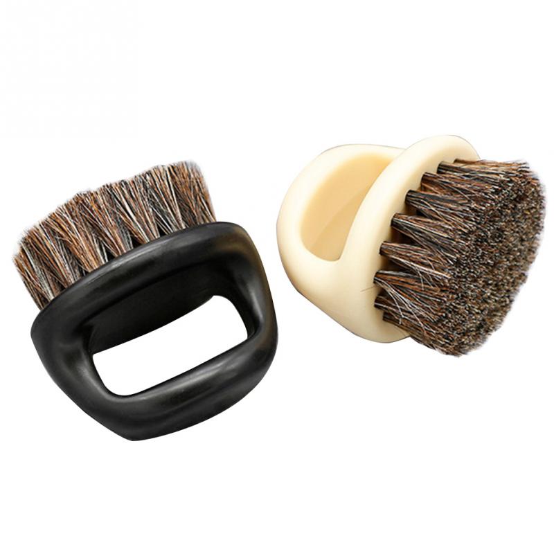 Peine de para hombre, cepillo de afeitar para Barbero, aparato de limpieza de barba Facial, herramienta de afeitado, cepillo de afeitar con mango