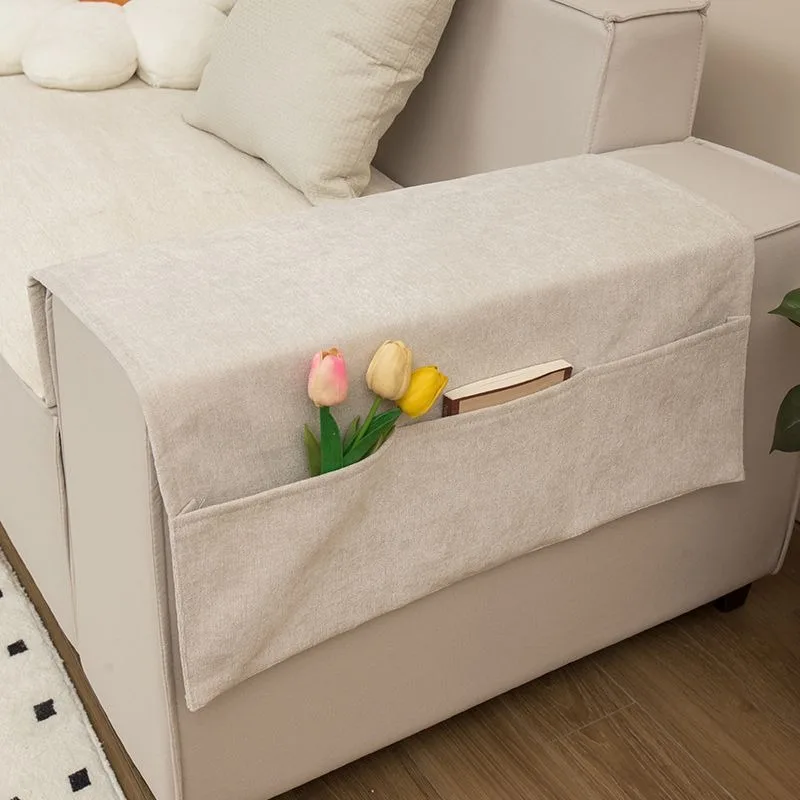 1PC Sofa Armrest Organizer Pouch Sofa Cover Side Pockets Storage Organizer Hanging Pouch Anti-slip Dustproof Sofa Armrest Gloves