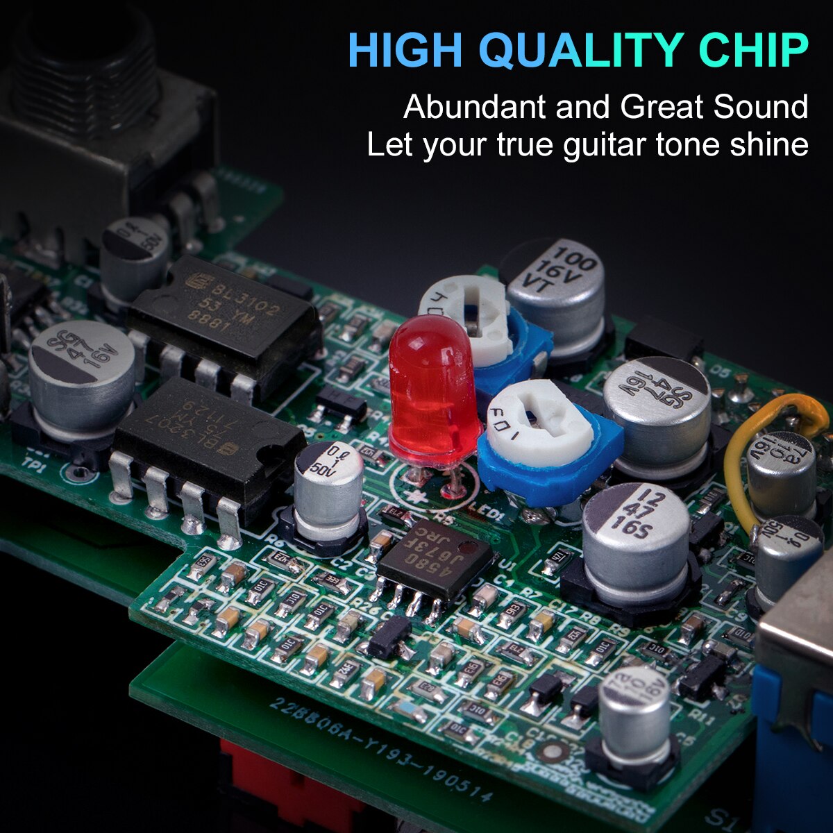 Kmise Guitar Effects Tremolo Pedal Mini Single DC 9V with Intensity Rate Control True Bypass