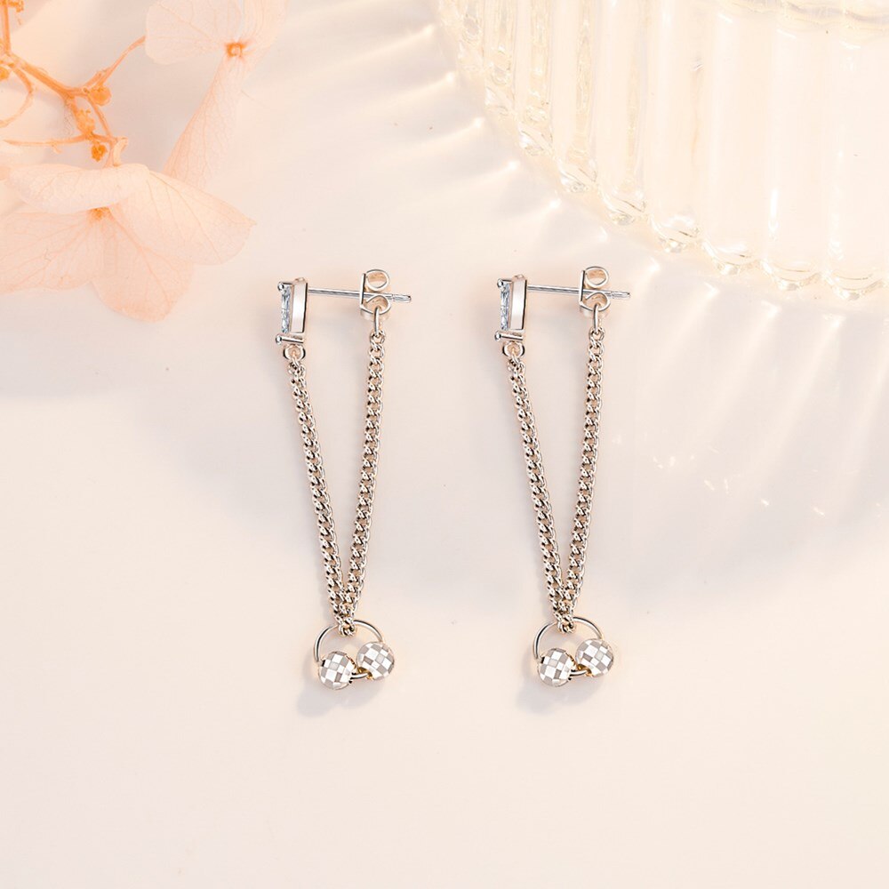 Nehzy 925 prata esterlina nova moda feminina jóias de cristal de alta qualidade zircão exagerada longa borla brincos