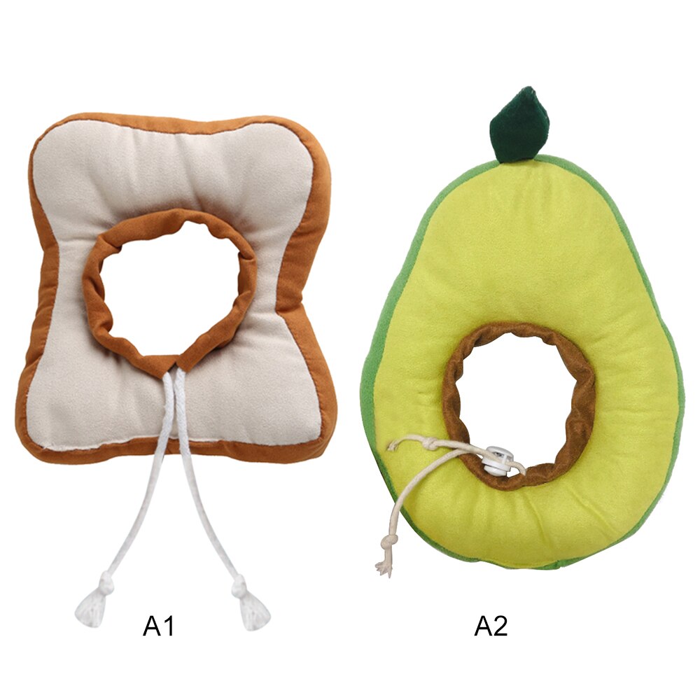Adjustable Bread Shape Pet Protective Collar Dog Cat Neck Cone Recovery Cone Anti-Bite Surgery Wound Healing Cat Dogs Collar