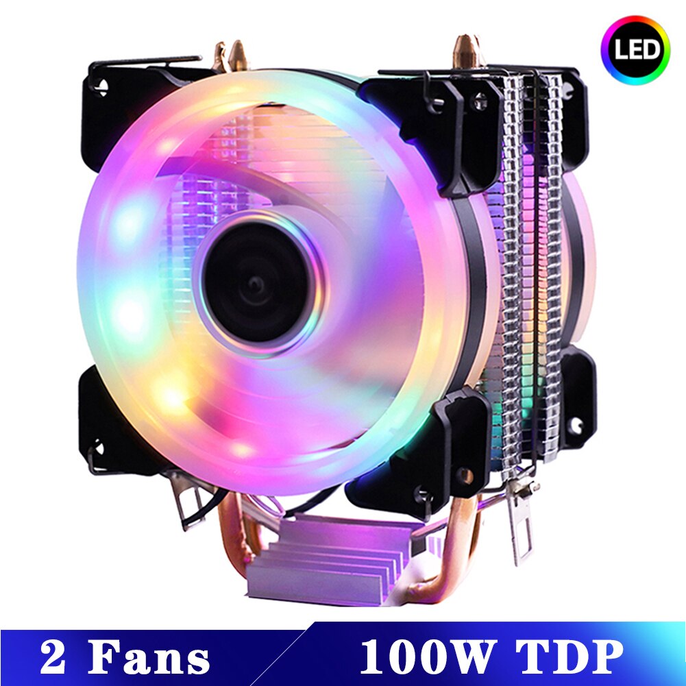 Efficient Cooling CPU Cooler Fan 3pin For Intel LGA 1150 1151 1155 1156 775 1200 AMD AM3 AM4 Quiet Ventilador Silent Radiator