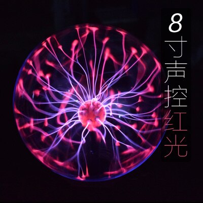 Electrostatic Ball Induction Glow Ball Plasma Ball 10-15 Inch Red Light Blue Light Science Museum Exhibition Ball Lightning Ball: Type4