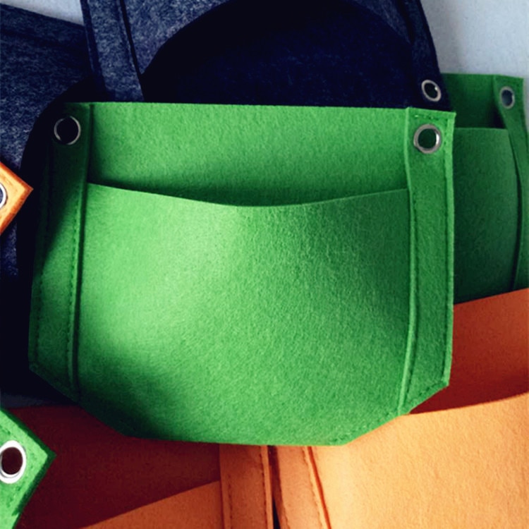 1 Uds colgante de pared plantar bolsas bolsillos bolsas de crecimiento jardín Vertical macetero vegetales vida Bonsai bolsa flor casa jardín