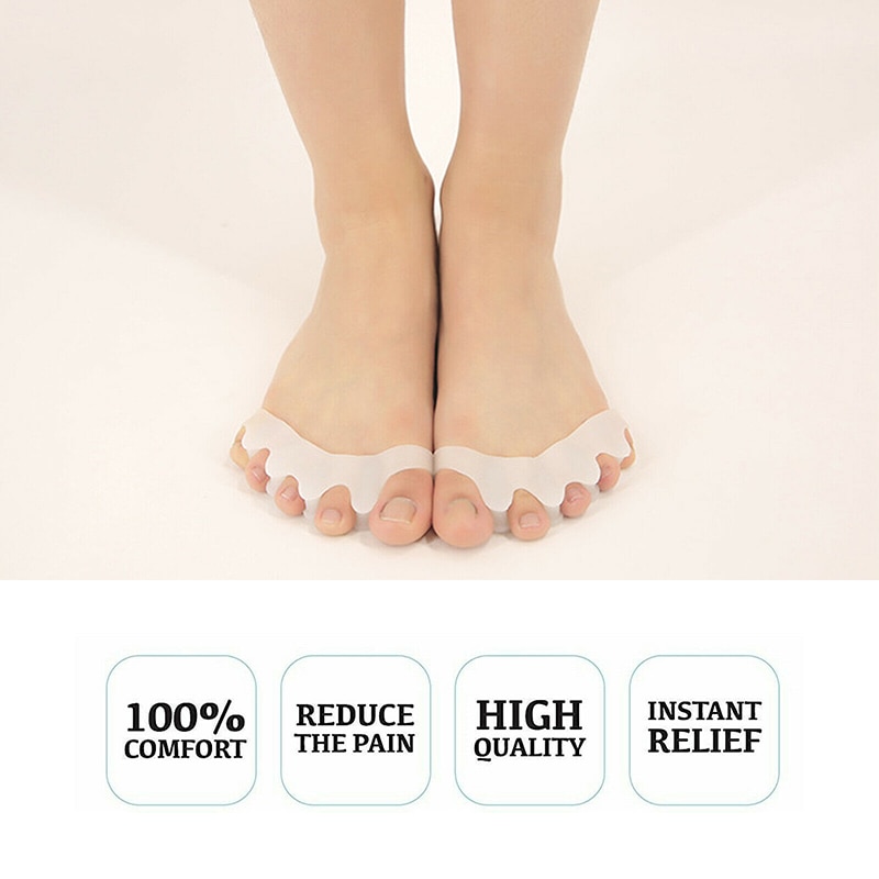 1 Pair Silicone Straightener Separator Gel Toe Bunion Spreader Corrector Cushion Tools Foot Thumb Valgus Protector