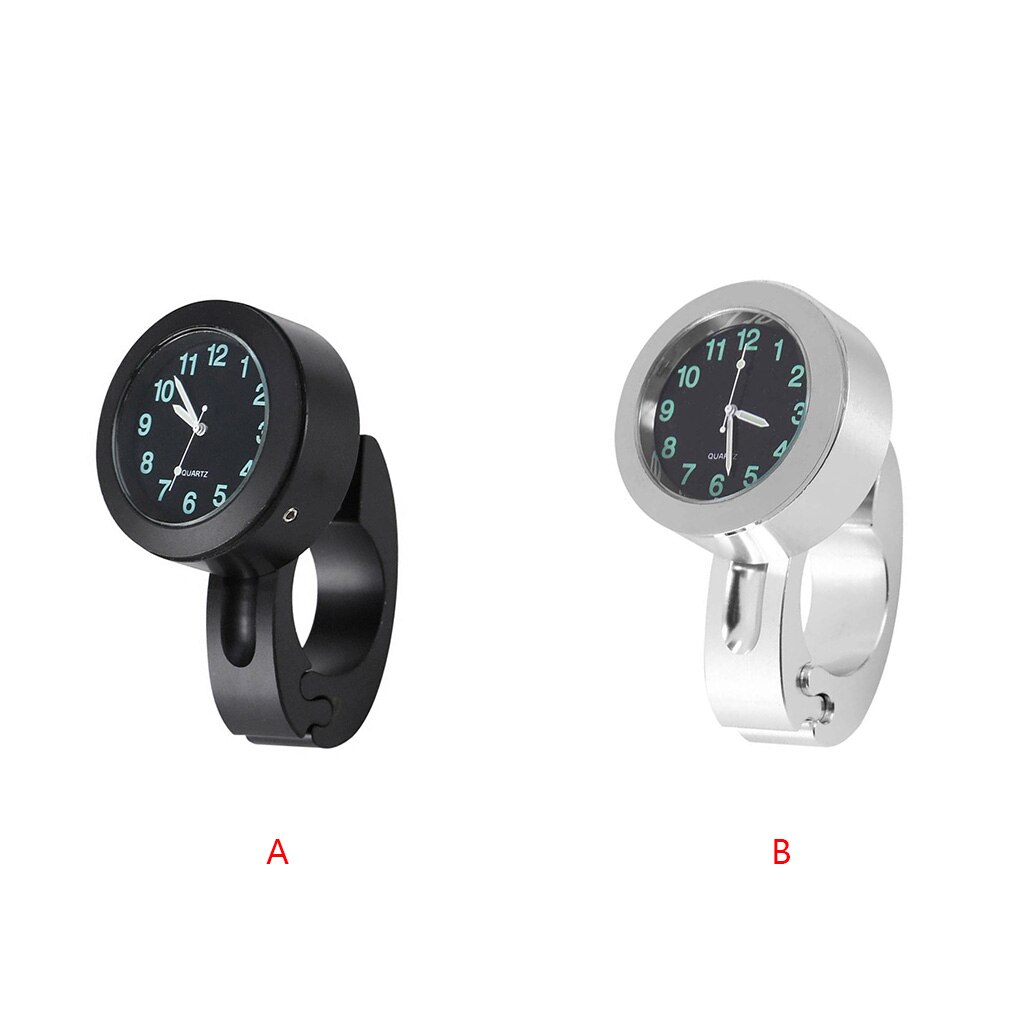 Universele Waterdichte Fietsstuur Mount Horloge Fietsstuur Glow Klok Alluminum Legering Wijzerplaat Voor Mountainbike