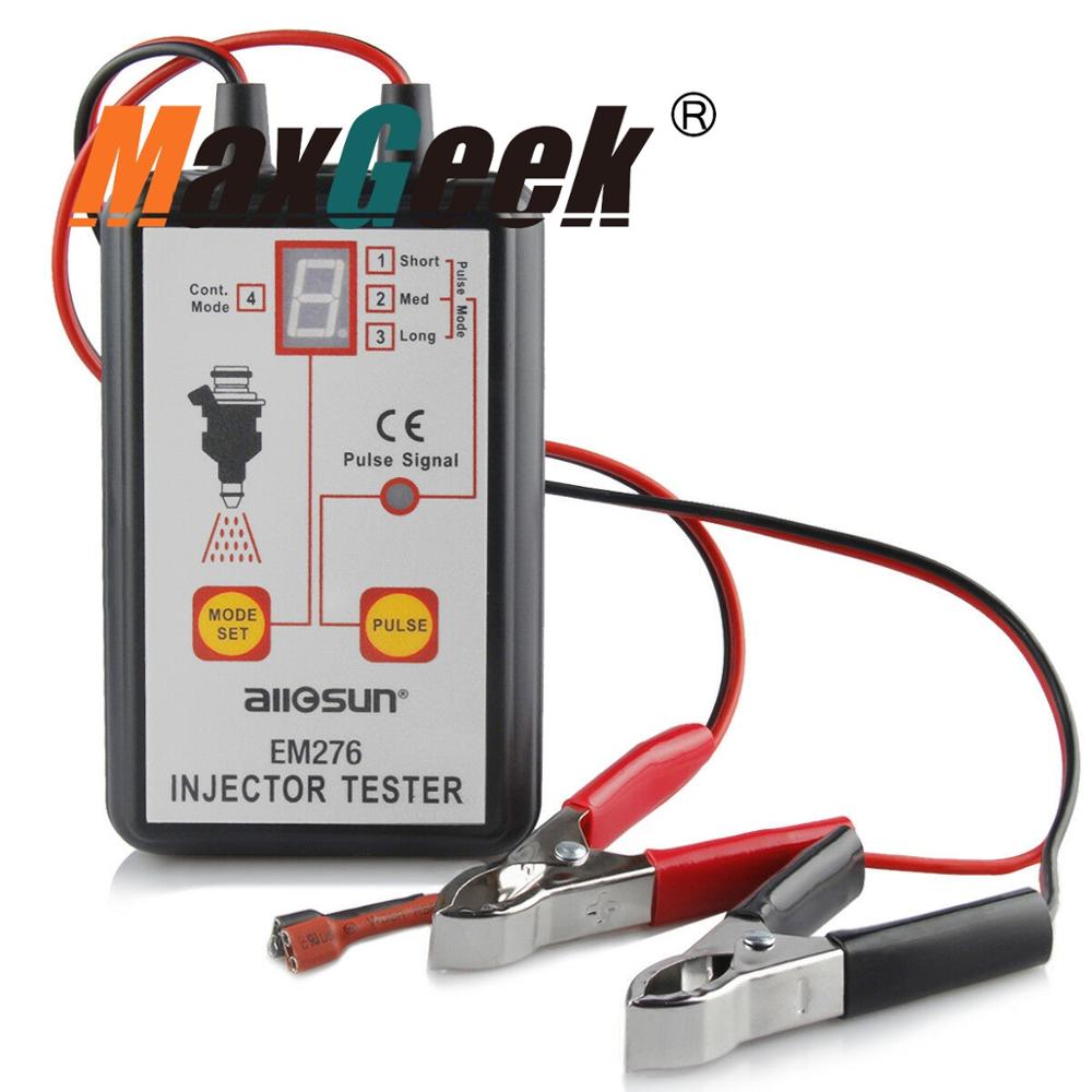 Maxgeek EM276 Fuel Injector Tester 4 Pulse Modes Powerful Fuel System Scanner Tool Analyzer