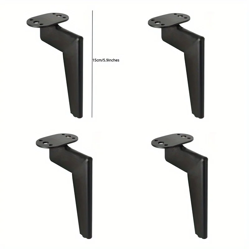 4 stuks 15 cm moderne lichte luxe hardware meubelaccessoires matte metalen poten meubelaccessoires populaire producten bankpoten: Default Title