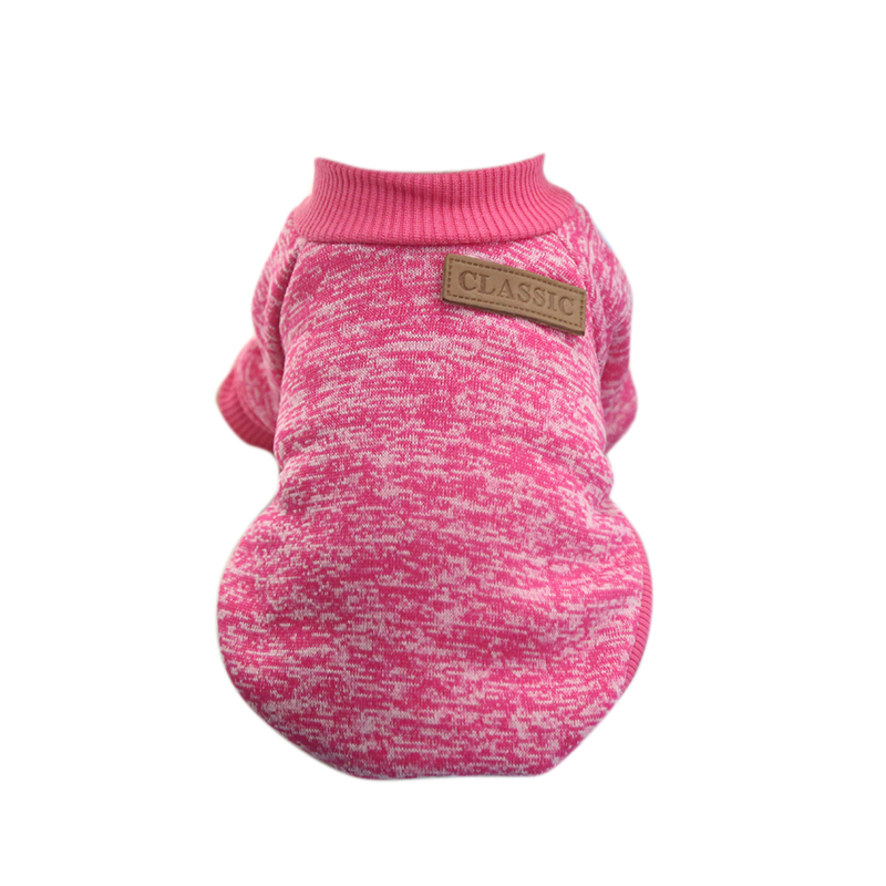 DIDIHOU Dog Sweater Clothes Costume Soft Warm comfortable Apparel For Small Dogs Chihuahua Supplies Sweater Clothes Costume Soft: Purple / XL