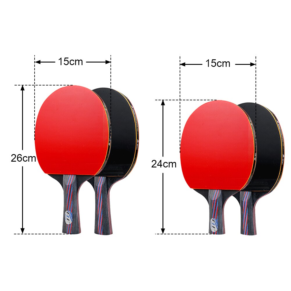 Pimples-in tafeltennis racket set dubbelzijdige kr... – Grandado