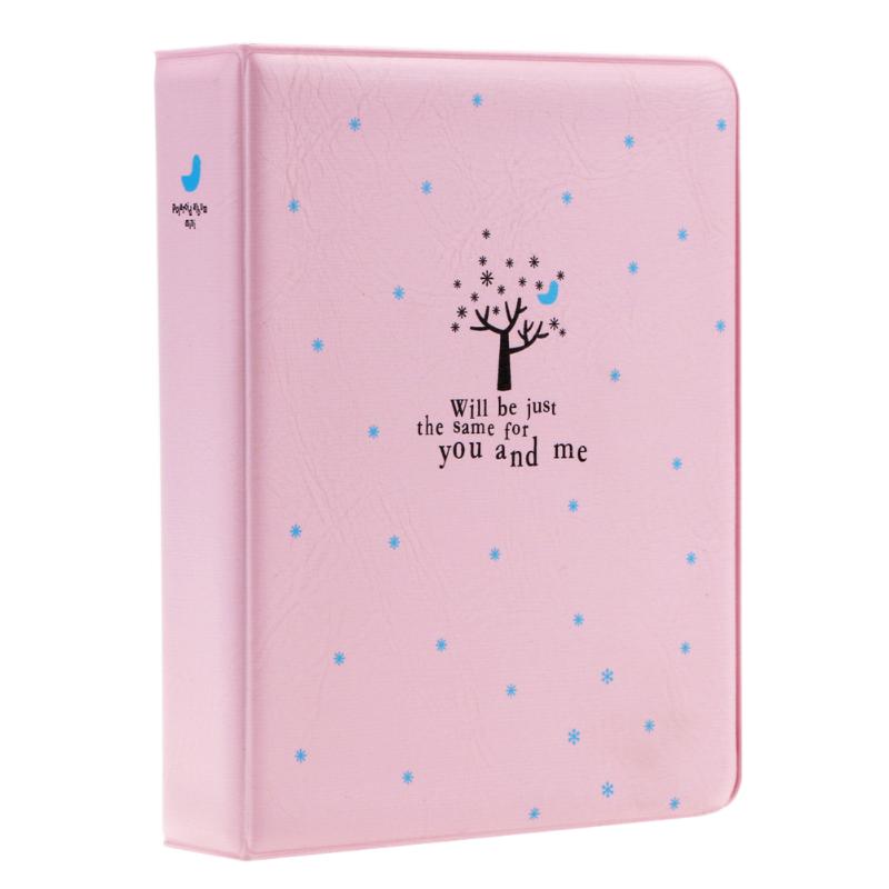 Foldout 64 Pockets Photo Album Picture Case Container Fuji Film Instax Mini 8 Case Photo Album Instax Mini Album Birthday: Pink