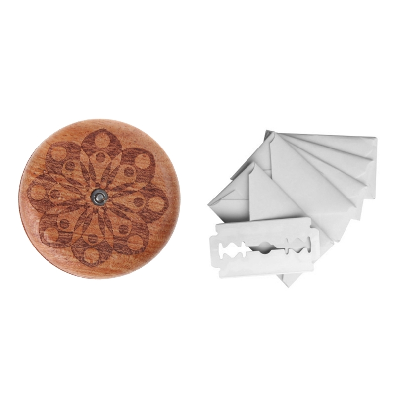 Houten Broodmes Scheermes Ronde Brood Lame Deeg Scoren Slashing Tool voor DIY Zuurdesembrood Keuken Bakken Tools: Clear