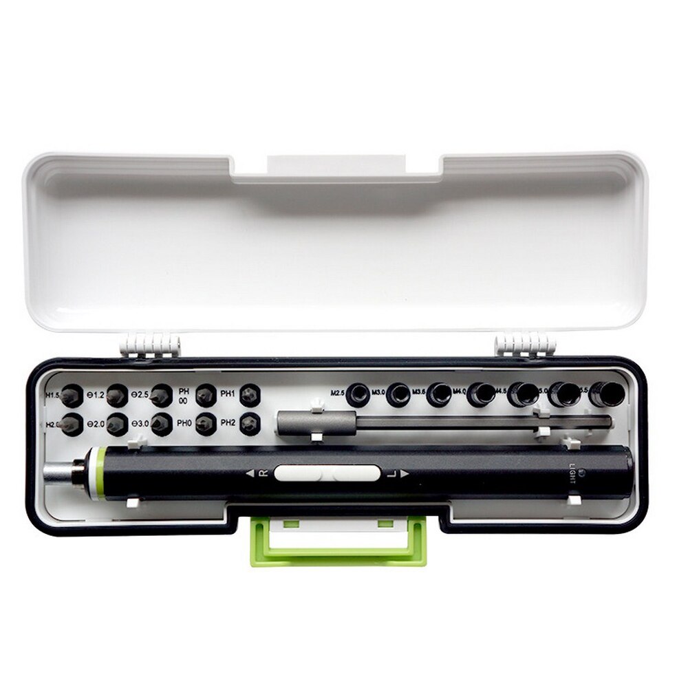 19/30Pcs Electric Screwdriver Rechargeable Automatic Precisions Screwdriver Set Handle Mobile Phone Repair Screwdrive Kit Tools: 19pcs